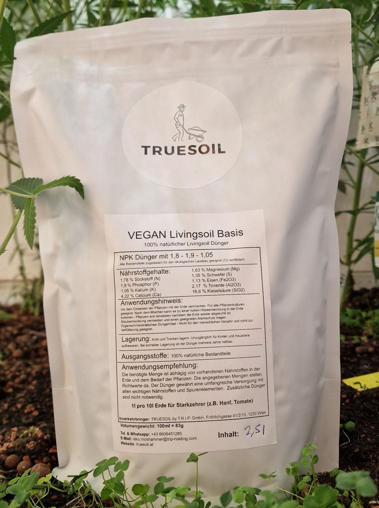 ALL - IN - ONE Vegan Living Soil Basis - TRUESOIL